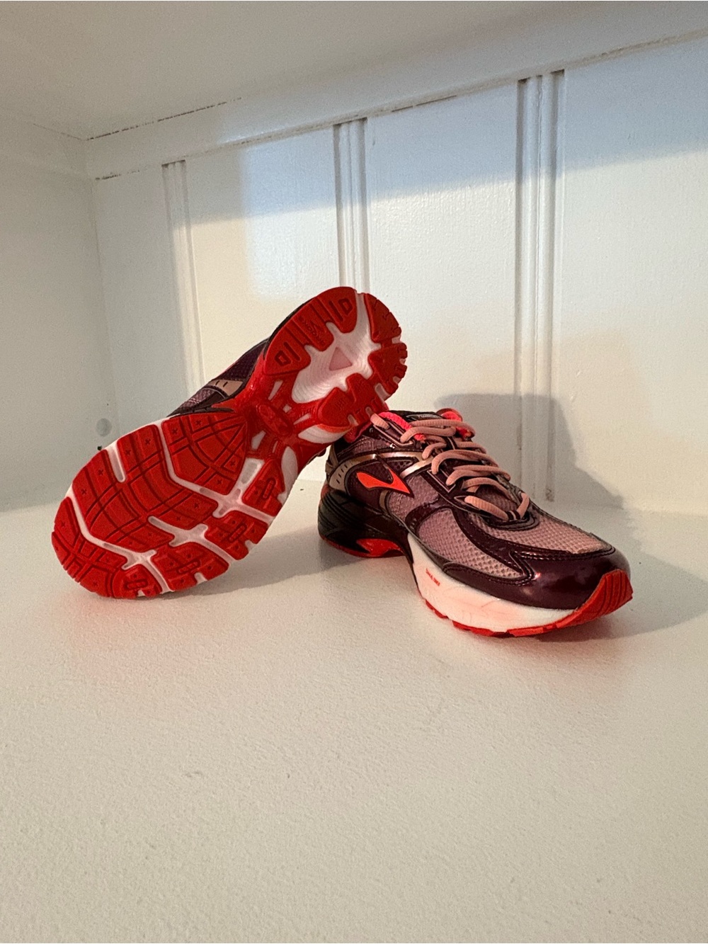 Brooks Women's Purple and Pink Athletic Running Shoes - Picture 3 of 6